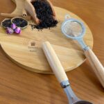 صافی استیل دسته چوبی - تصویر 3