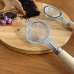صافی استیل دسته چوبی - تصویر 5