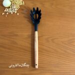 کفگیر و ملاقه سیلیکونی دسته چوب - تصویر 10