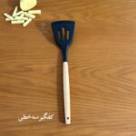 کفگیر و ملاقه سیلیکونی دسته چوب - تصویر 8
