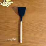 کفگیر و ملاقه سیلیکونی دسته چوب - تصویر 7
