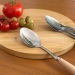 قاشق غذا خوری دسته چوبی - تصویر 3