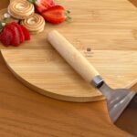 کارد کیک استیل دسته چوبی - Image 2