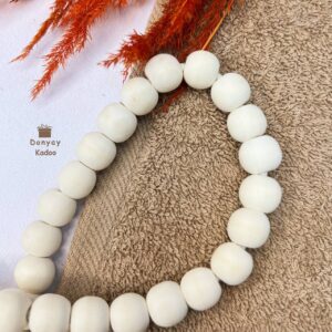 تسبیح مهره‌ای مکرومه برگ