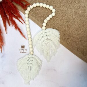 تسبیح مهره‌ای مکرومه برگ