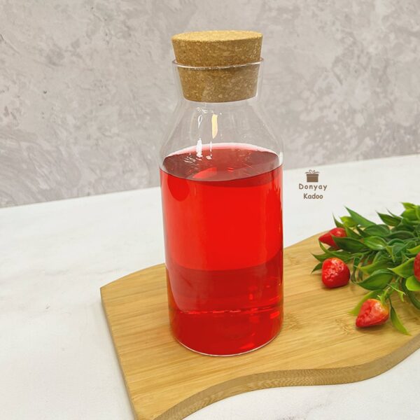 بطری پیرکس یک لیتری درب چوب پنبه ای