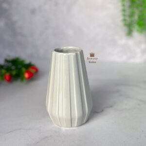 گلدان سرامیکی طوسی