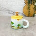 لیوان سرامیکی زرد