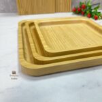 سینی مربع بامبو - Image 2