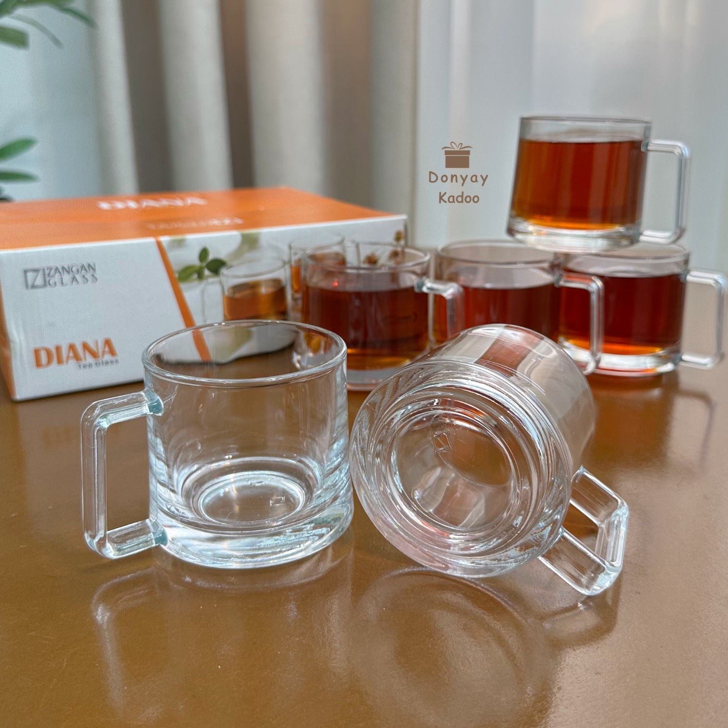 zangan-plain-glass2 نیم لیوان ساده دستهدار زنگان - Image 1