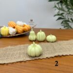 شمع کدو پاییزی سبز - تصویر 3