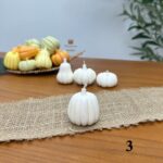 شمع کدو پاییزی سفید - تصویر 4