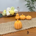 شمع کدو پاییزی نارنجی - تصویر 5
